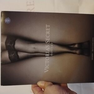 Victoria's Secret Blue Lace Top Fishnet Thigh Highs